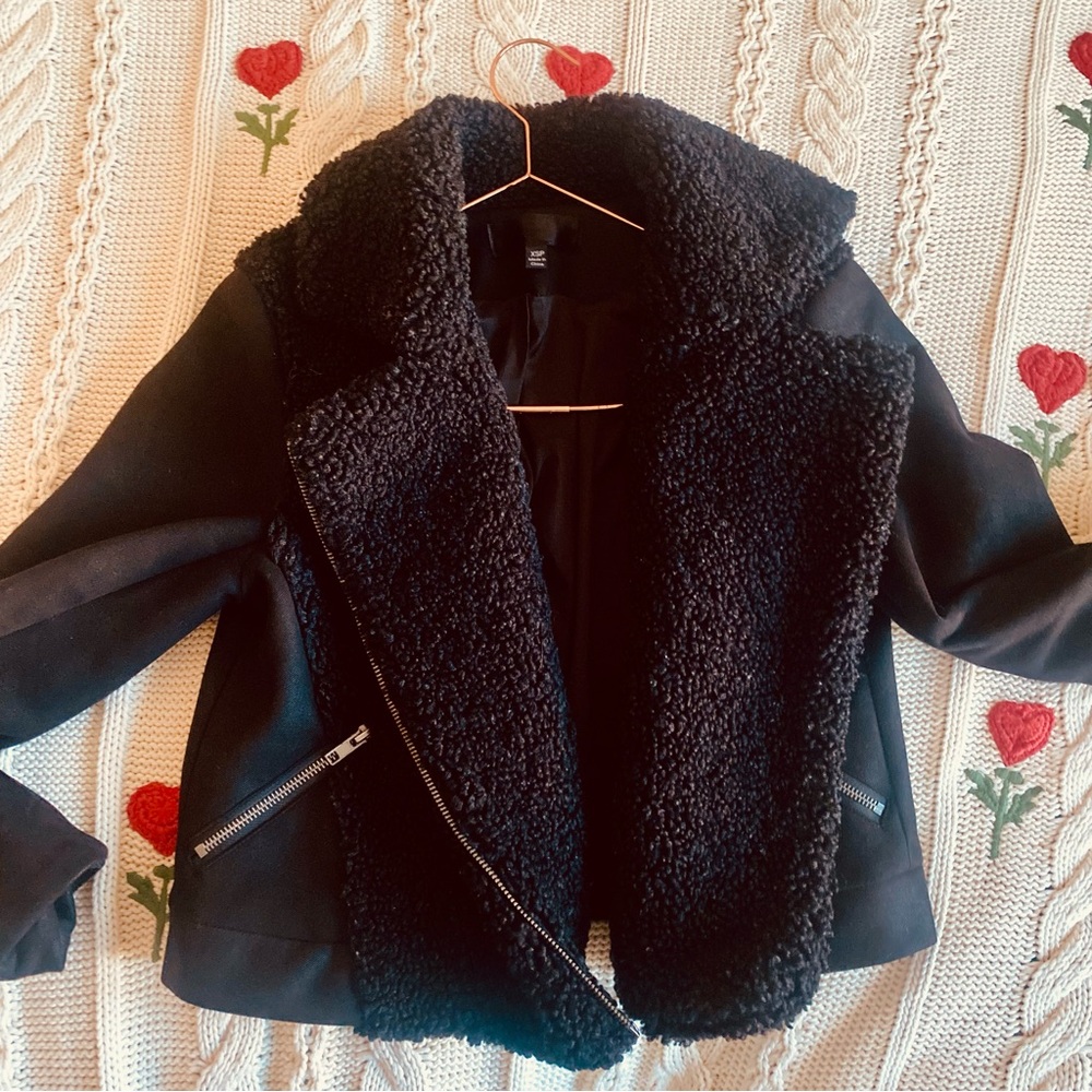 Greylin Black Shearling Jacket - image 3